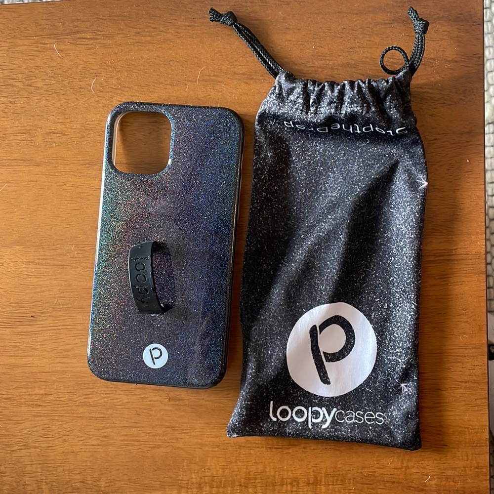 Sparkly Black Loopy Case